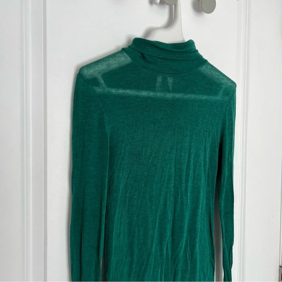 BCBGMAXAZRIA green see through turtleneck size  XS - Picture 2 of 5